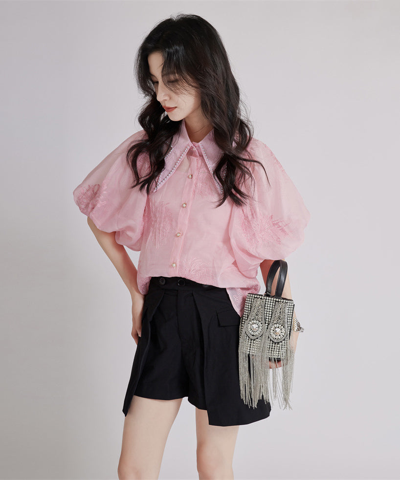 Floral Sheer Blouse