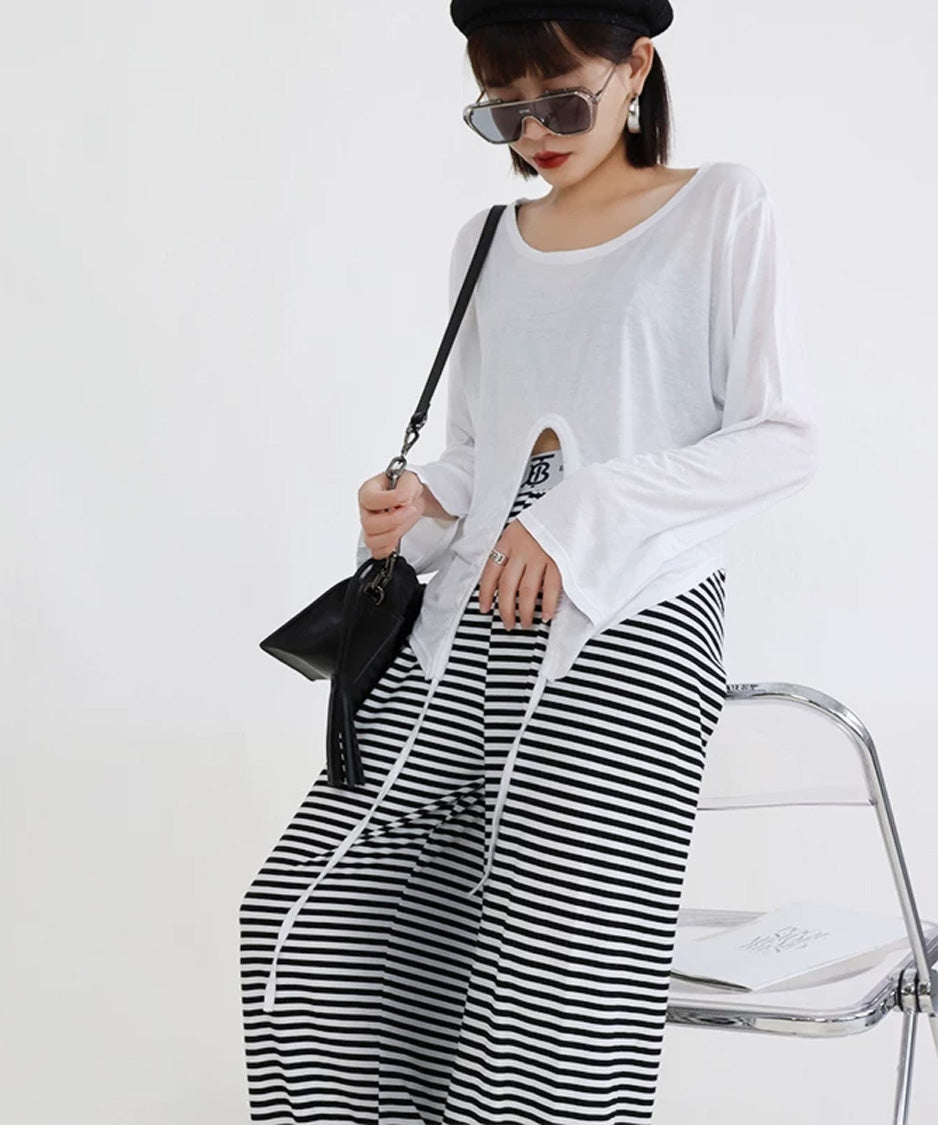 Drawstring Drape Top