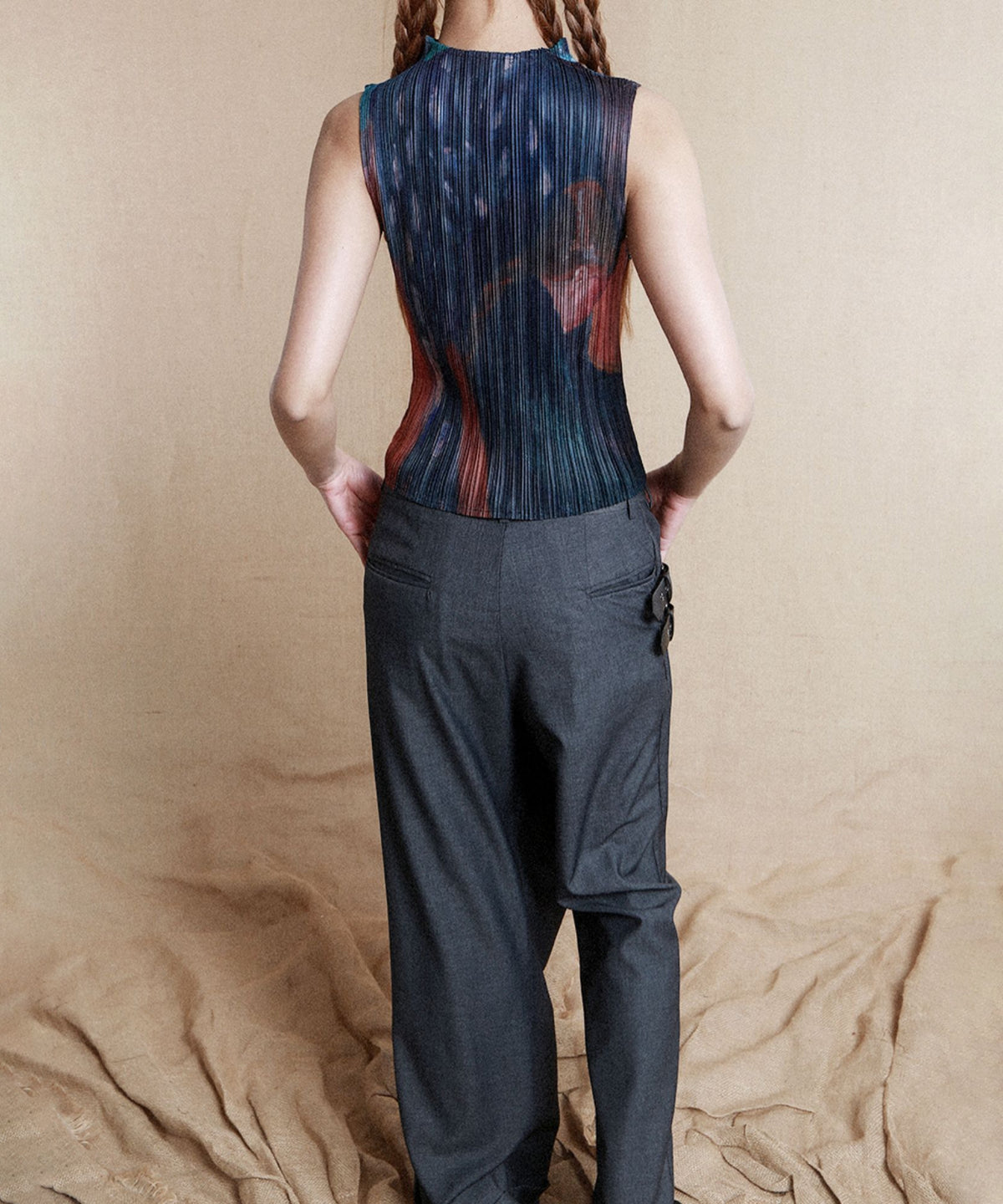 Pleated Art Top