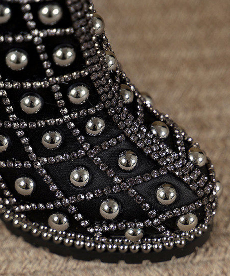 Crystal Grid Platform Boots