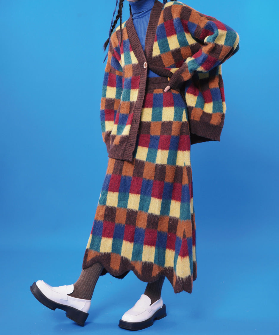 Color Block Check Series