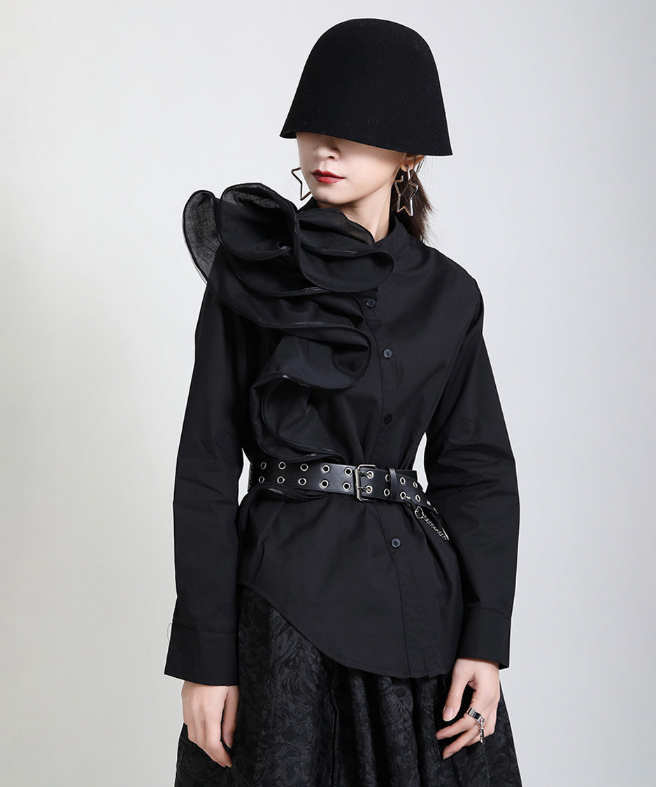 Layered Frill Accent Shirt