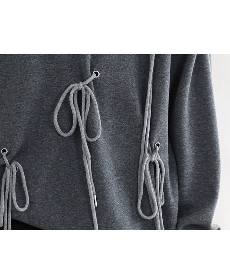 Ribbon Cord Sweatshirt