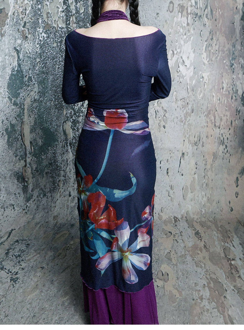 Flora Pleat Dress
