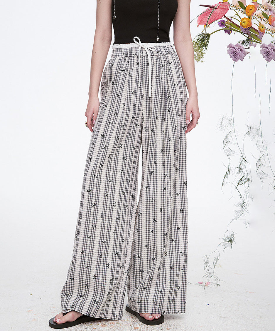 Ribbon Check Pants