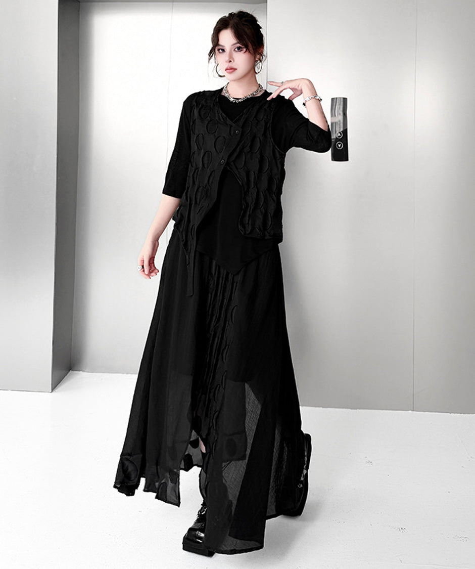 Oval Trace Vest＆Skirt Co-ord