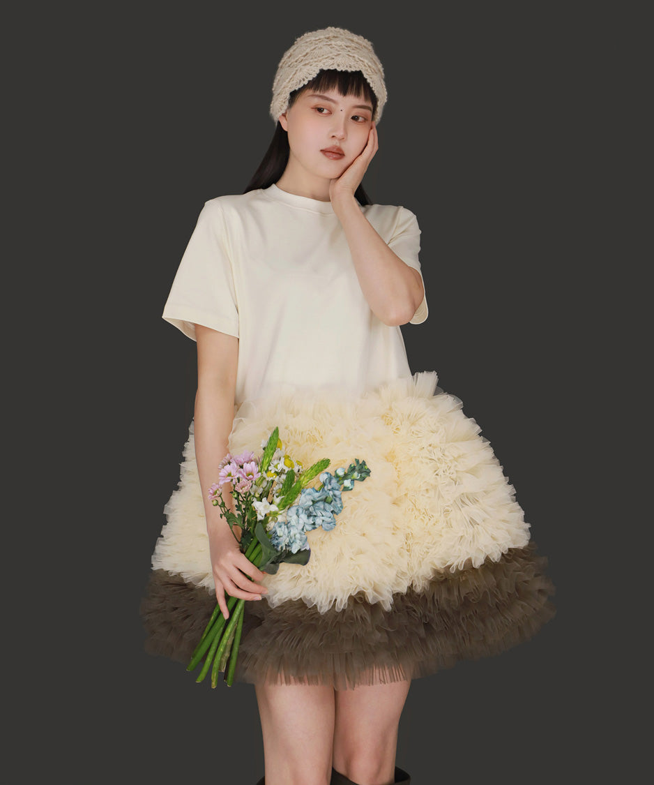 Cloud Ruffle Dress