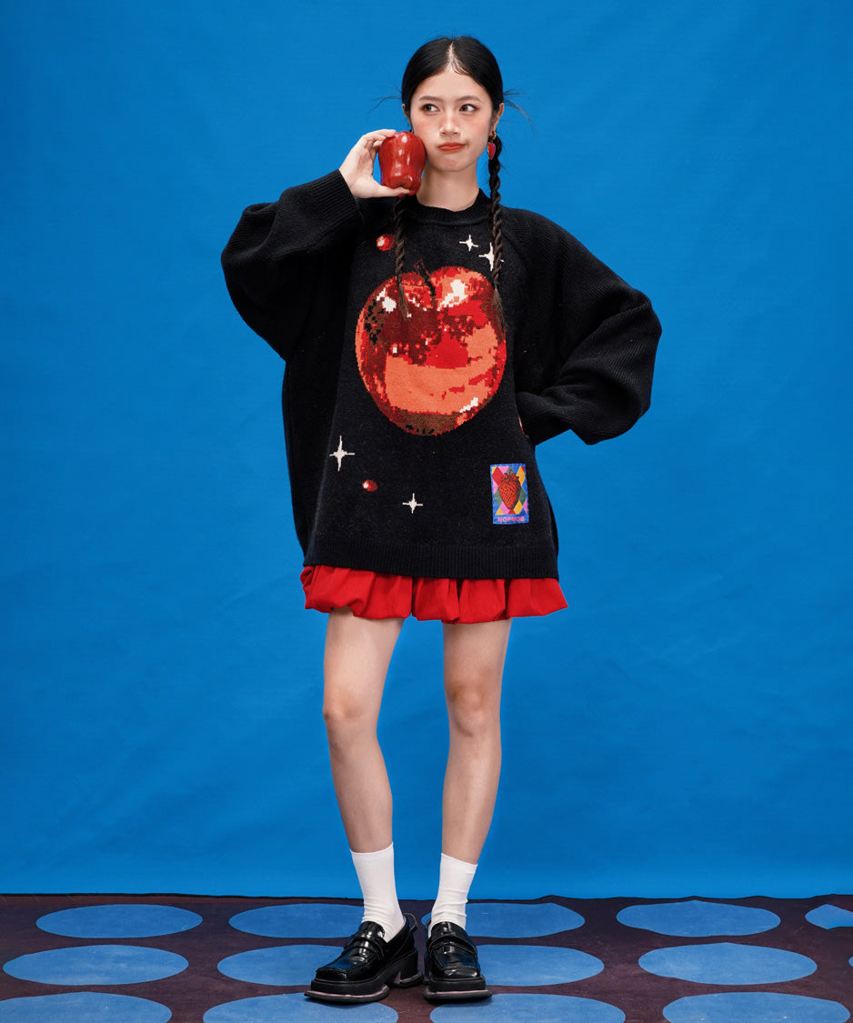 Pixel Apple Knit Sweater