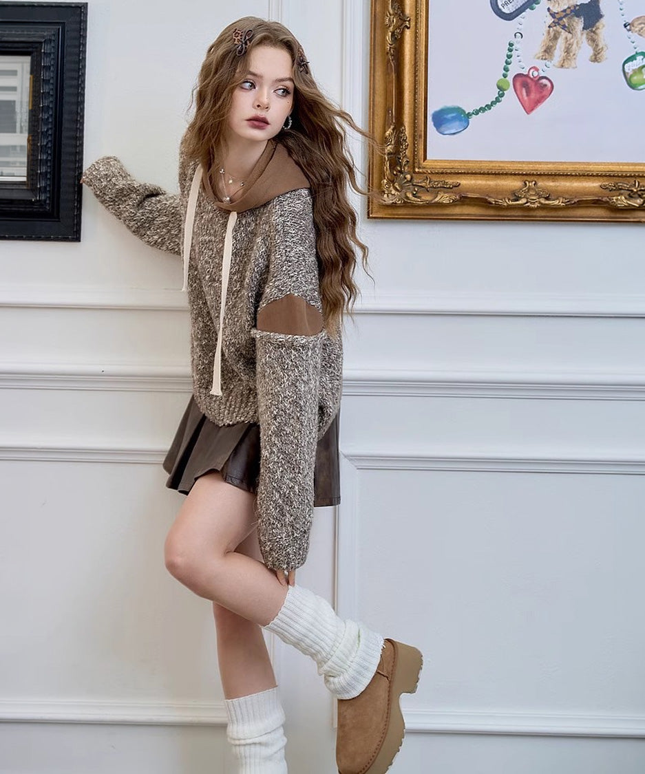 Melt Hood Knit Top