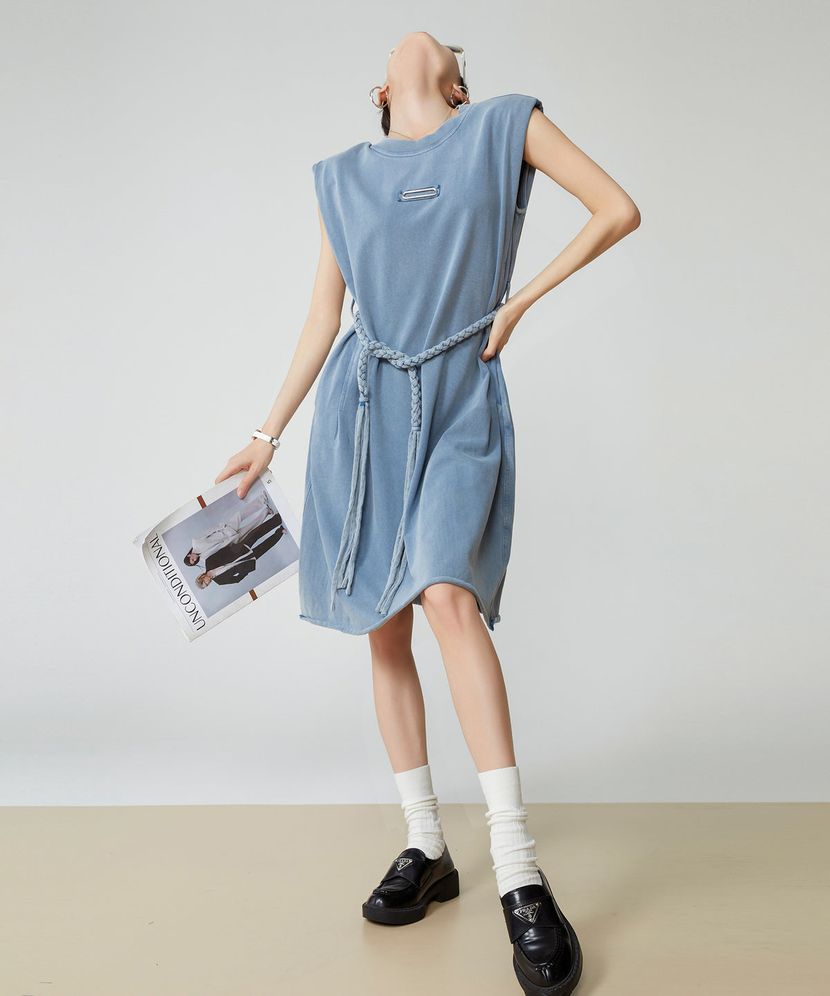 Pigment Drawstring Dress