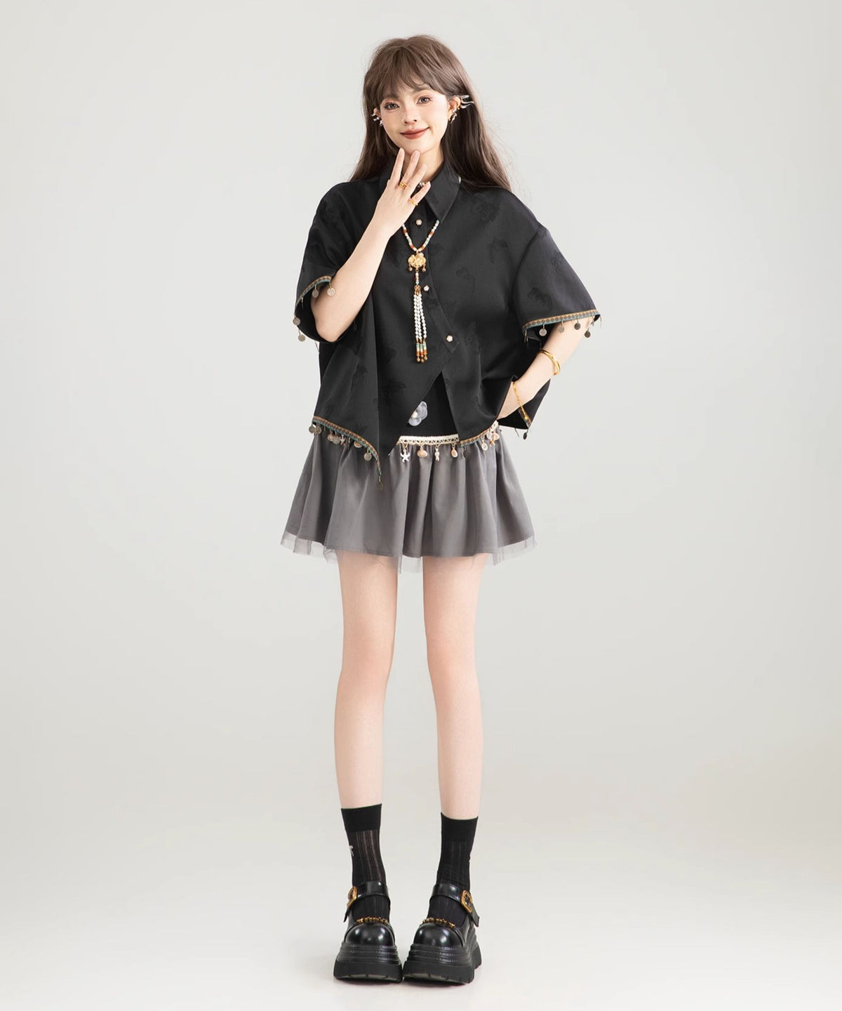Papillon Dangle Blouse