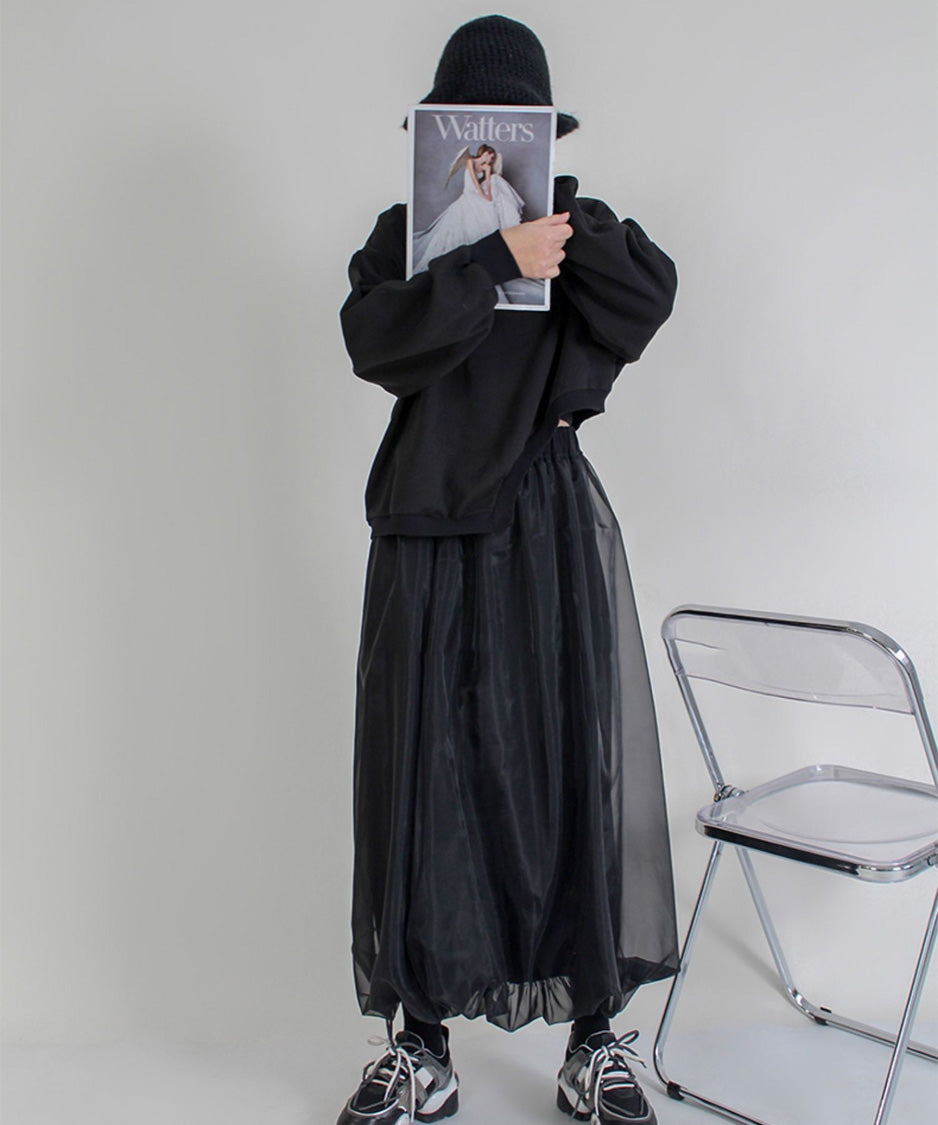 Asymmetric Hem Sweatshirt