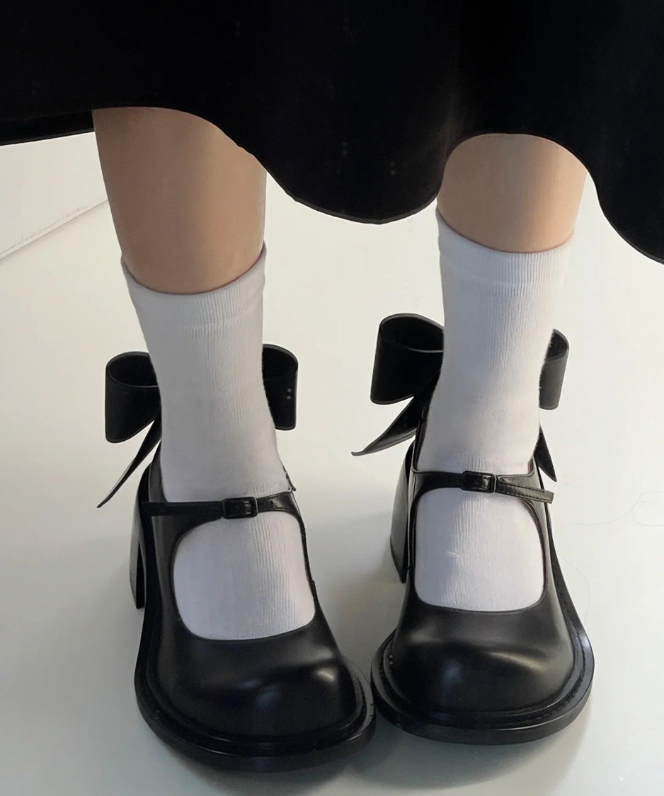 Ribbon Accent Mary Janes
