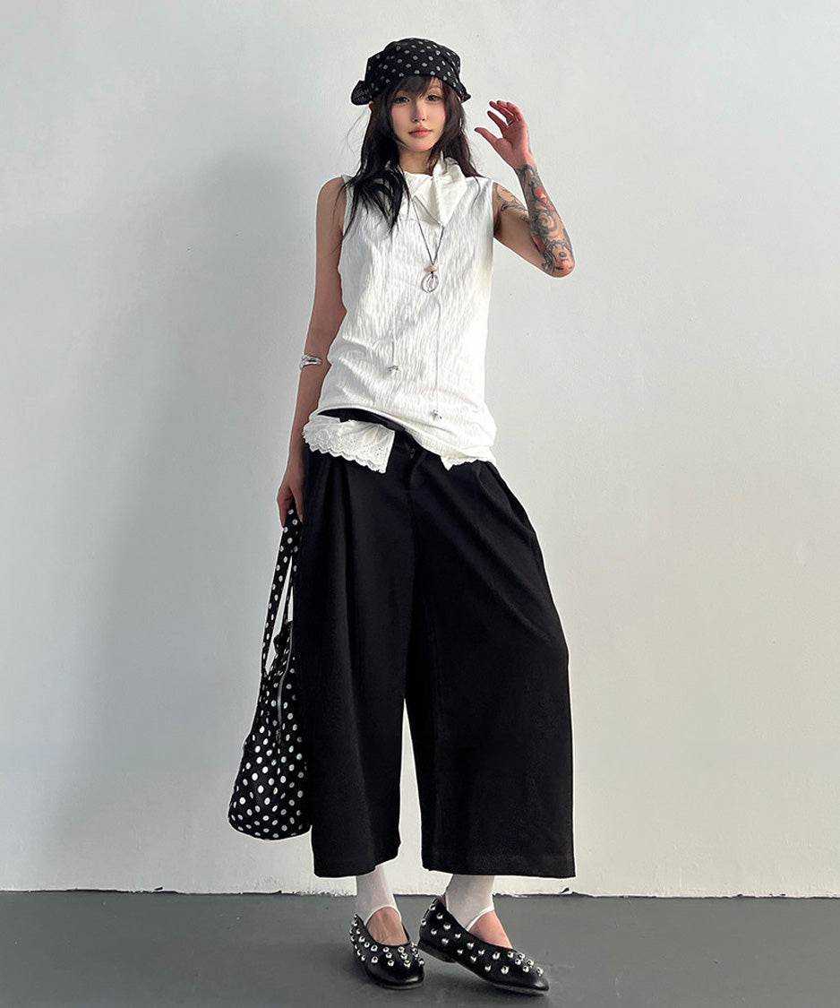 Ripple Collar Top