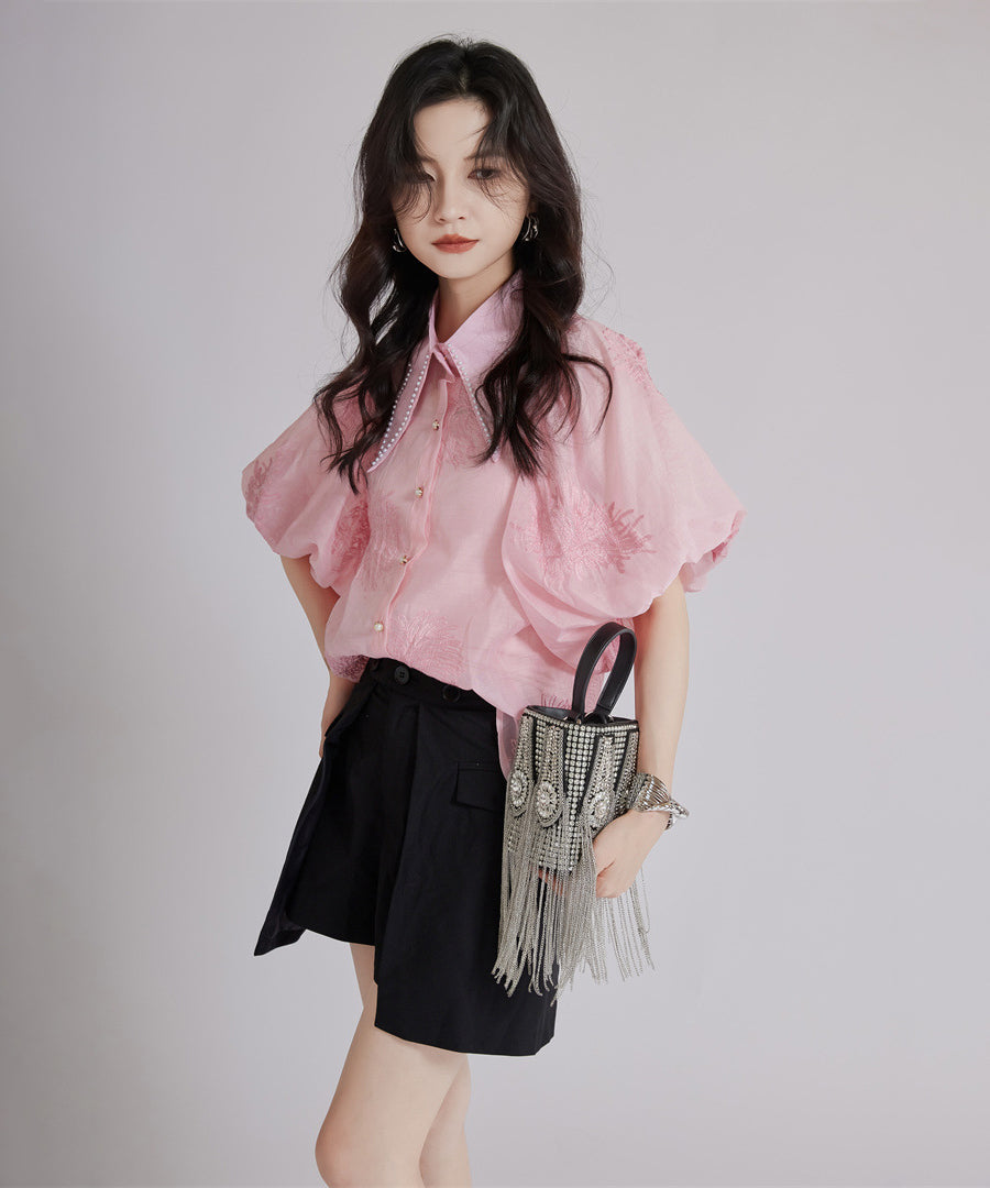 Floral Sheer Blouse