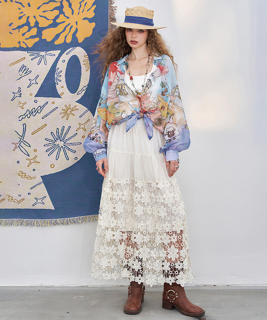 Lace Meadow Tier Skirt
