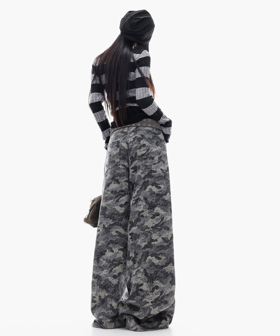 Cable Stripe VNeck Top