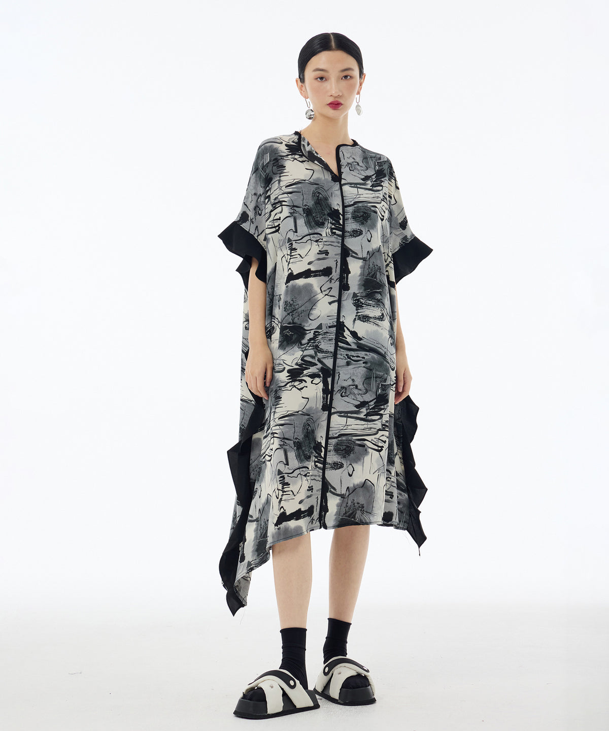 Brushwave Flow Dress