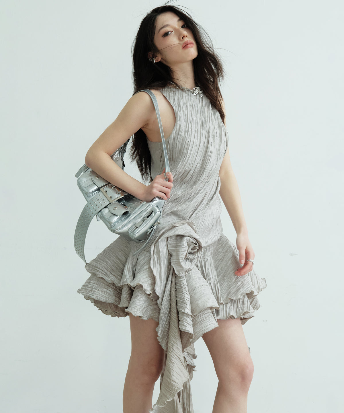 Ripple Flow Petal Dress