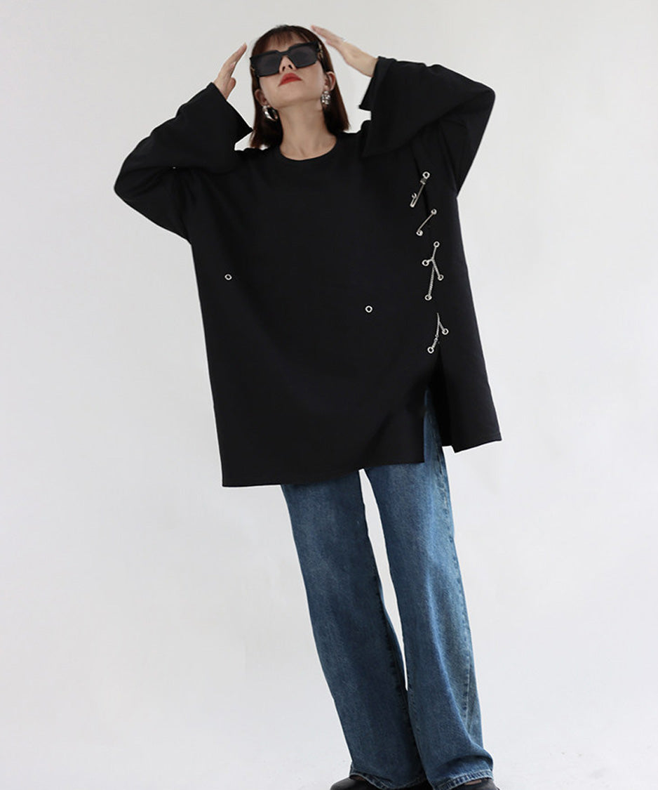 Cutout Pin Sweatshirt