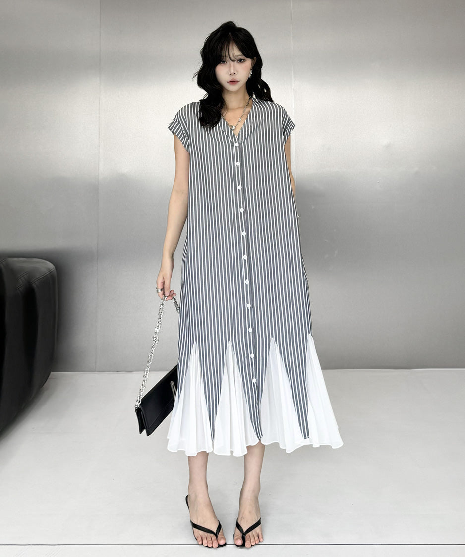Stripe Veil Dress