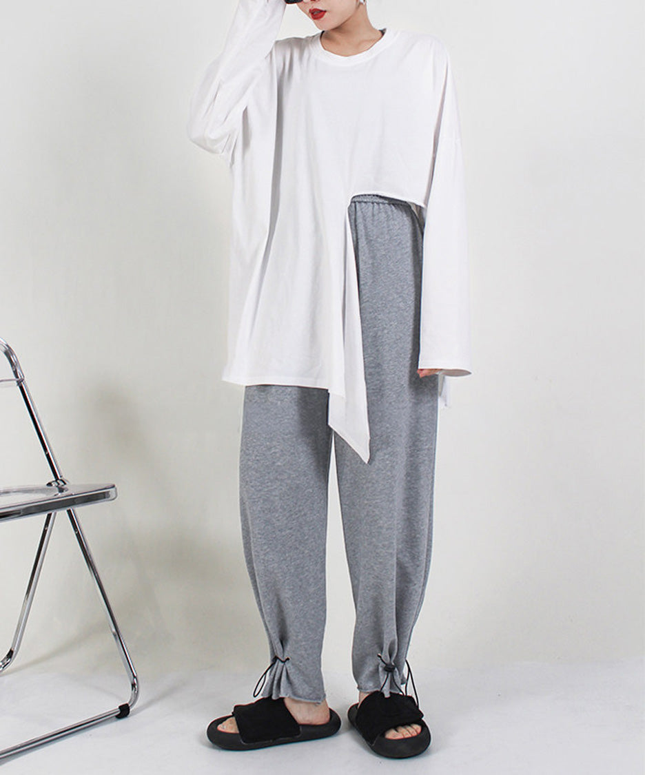 Drawcord Hem Sweat Pants
