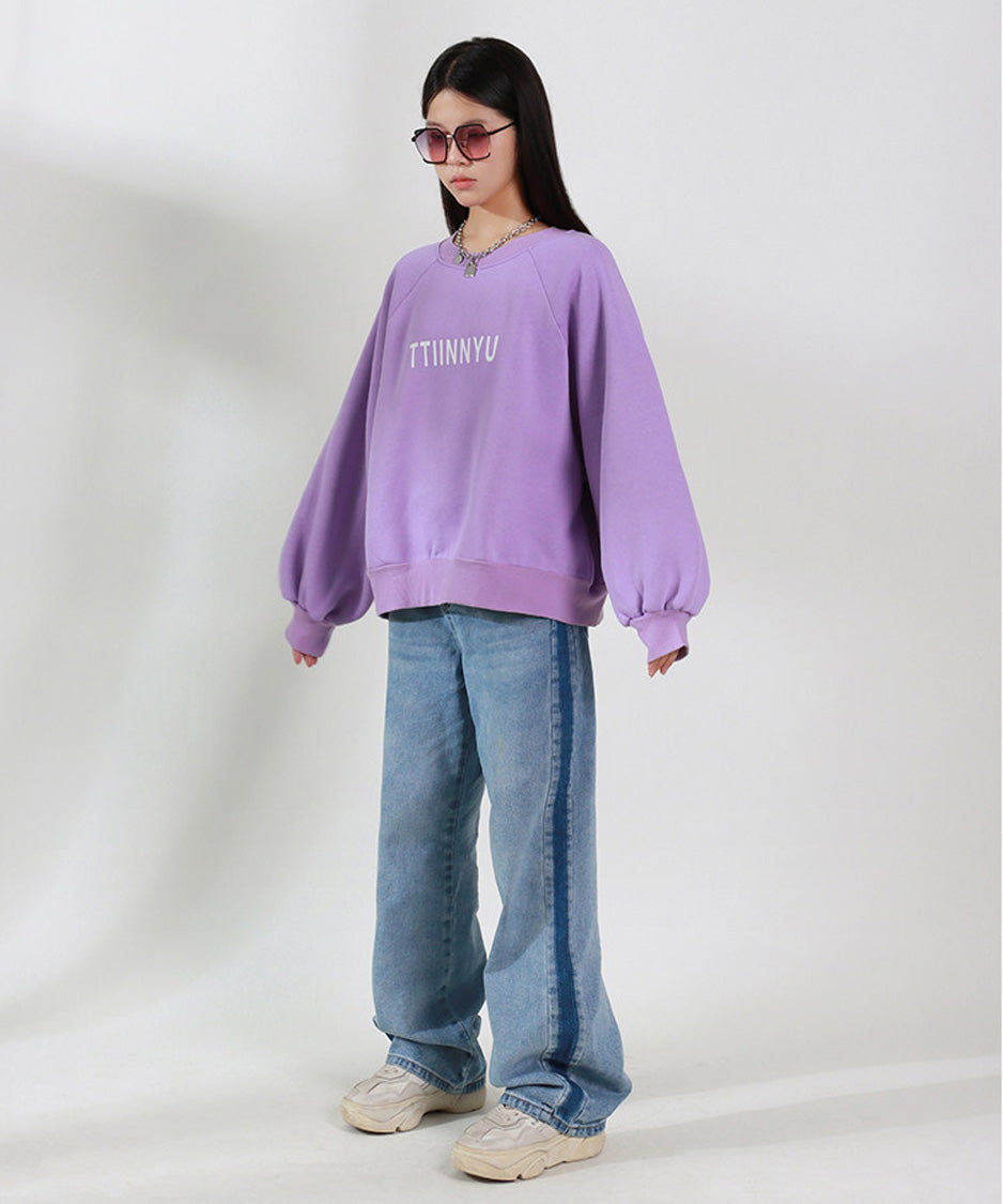 Soft Letter Volume Sweatshirt