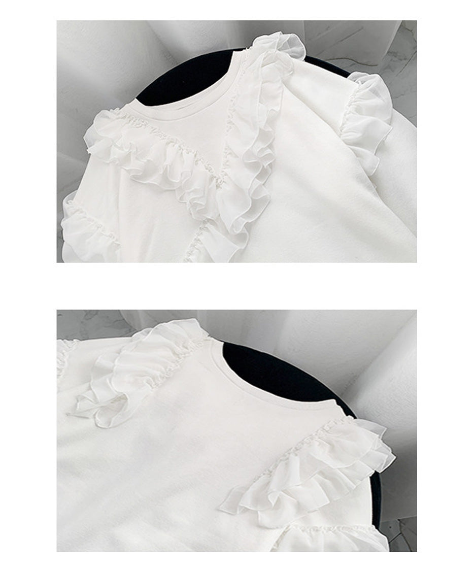 Airy Frill Sweat Dress