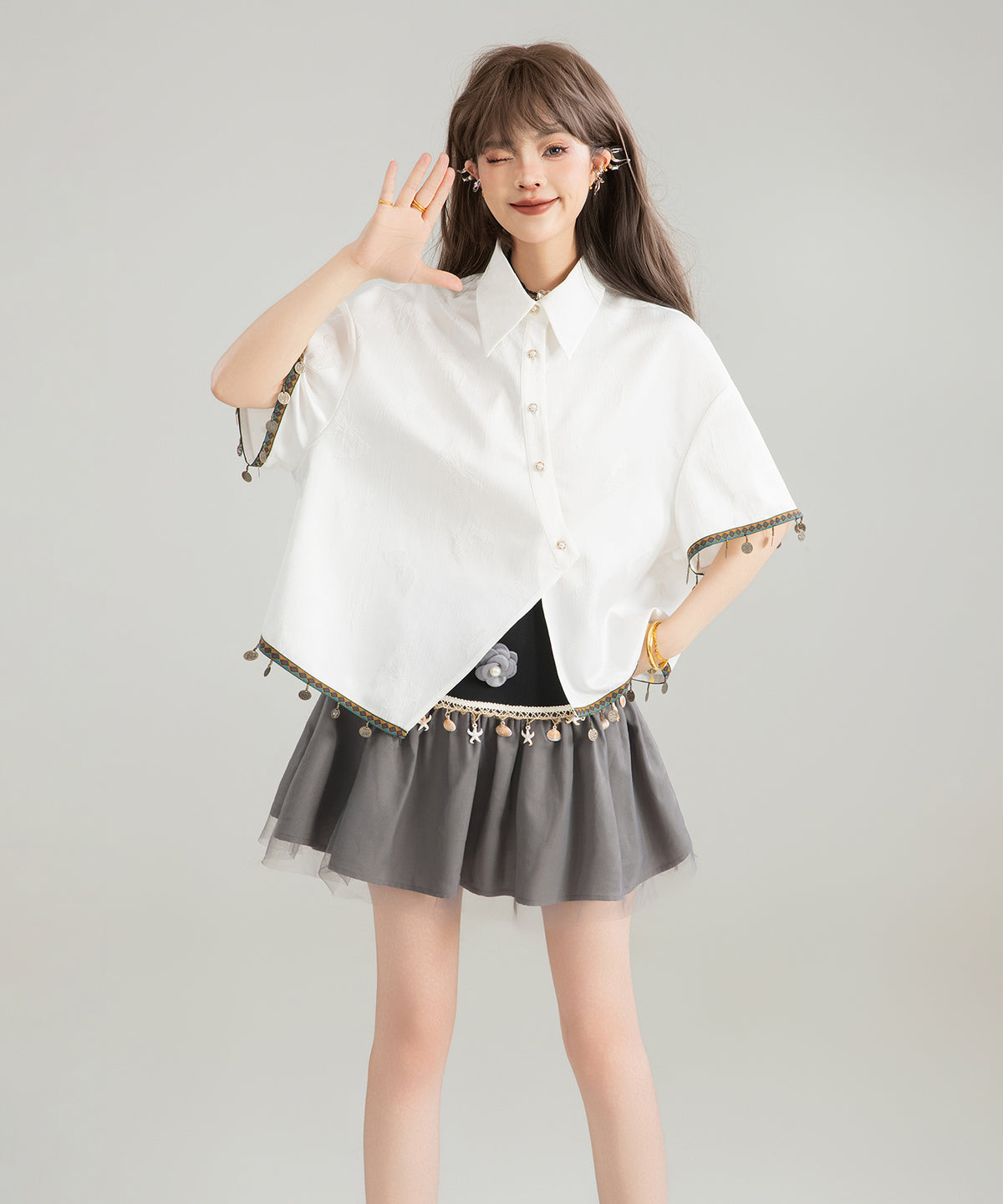 Papillon Dangle Blouse