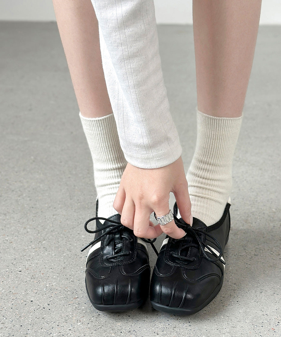 Sculpted Lace Up Shoes