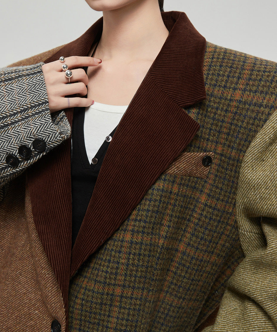 Patchwork Tailored Jacket
