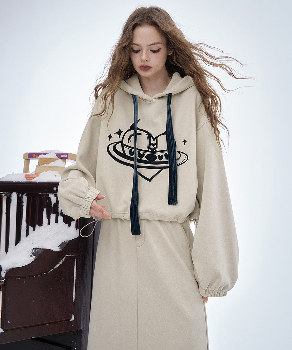 Orbit Hood Top＆Skirt Co-ord