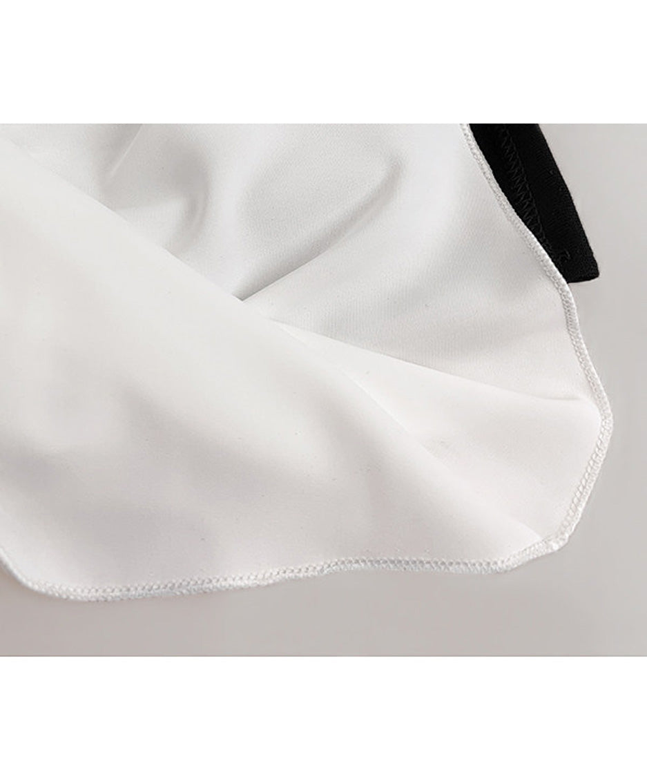 Chiffon Panel Sweat Skirt