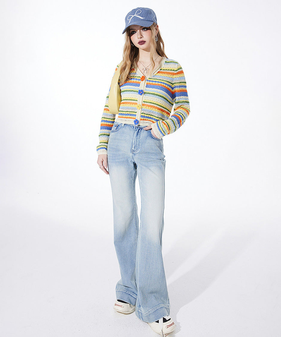 Bloom Stripe Cardigan