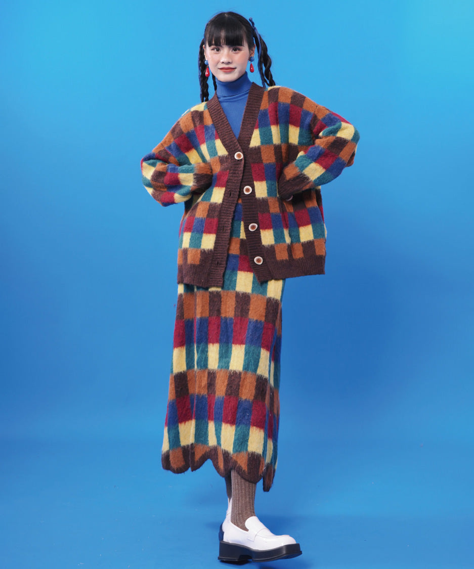 Color Block Check Series