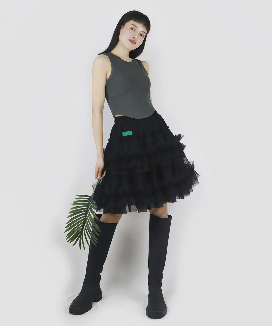 Cascade Ruffle Skirt