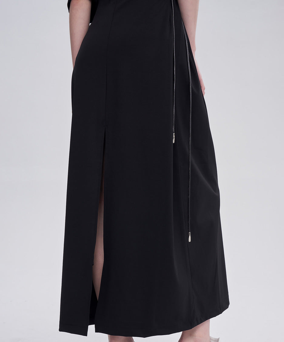 Gloss Panel Strap Dress