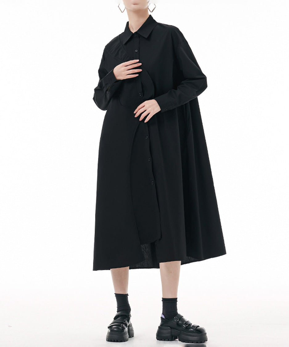 Curved Line Shirt Dress