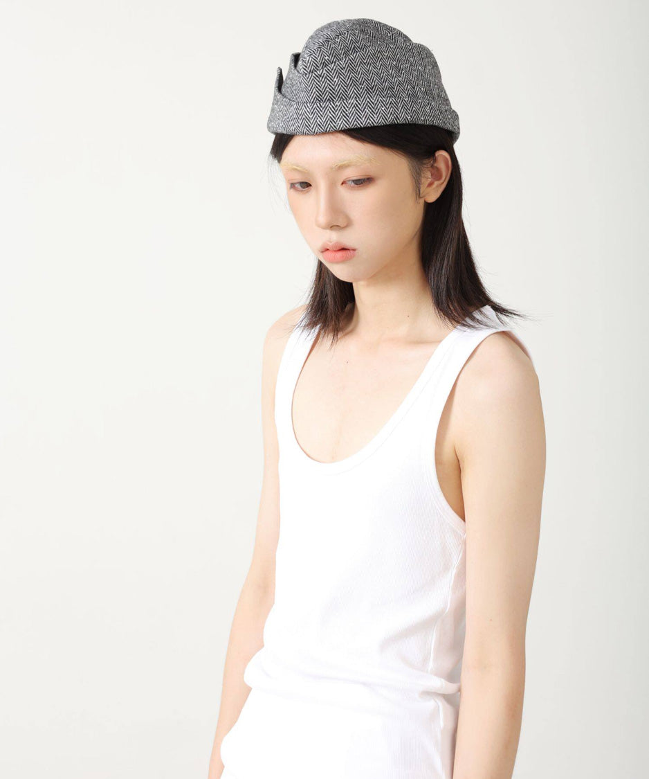 Herringbone Fold Cap