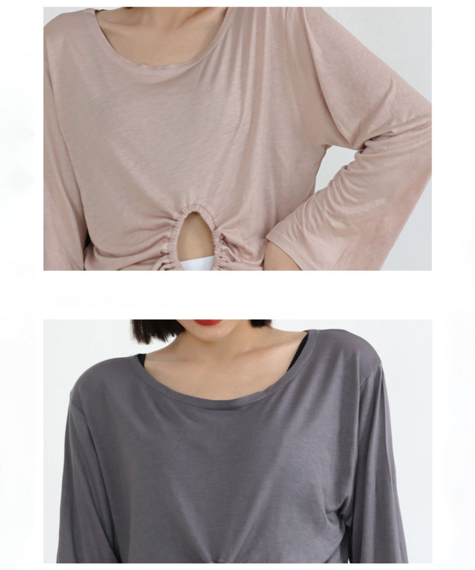 Drawstring Drape Top