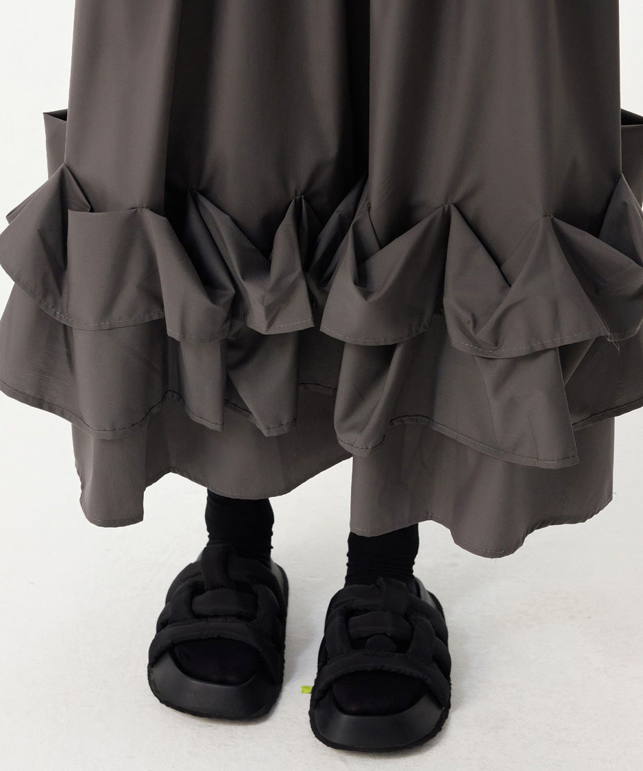 Frill Curve Skirt