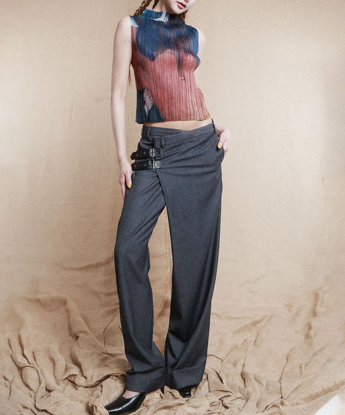 Pleated Art Top