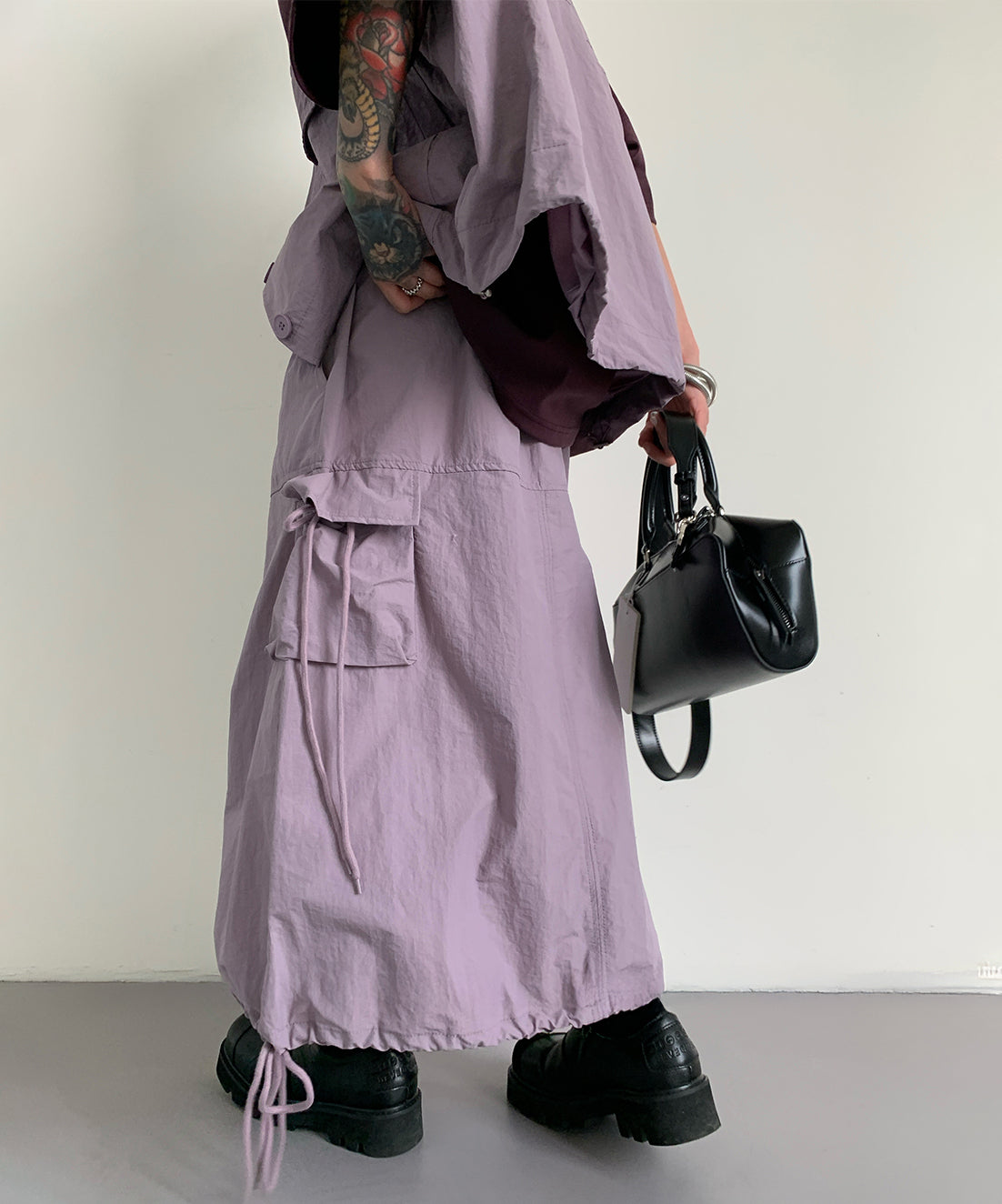 Utility Vest & Cargo Maxi Skirt