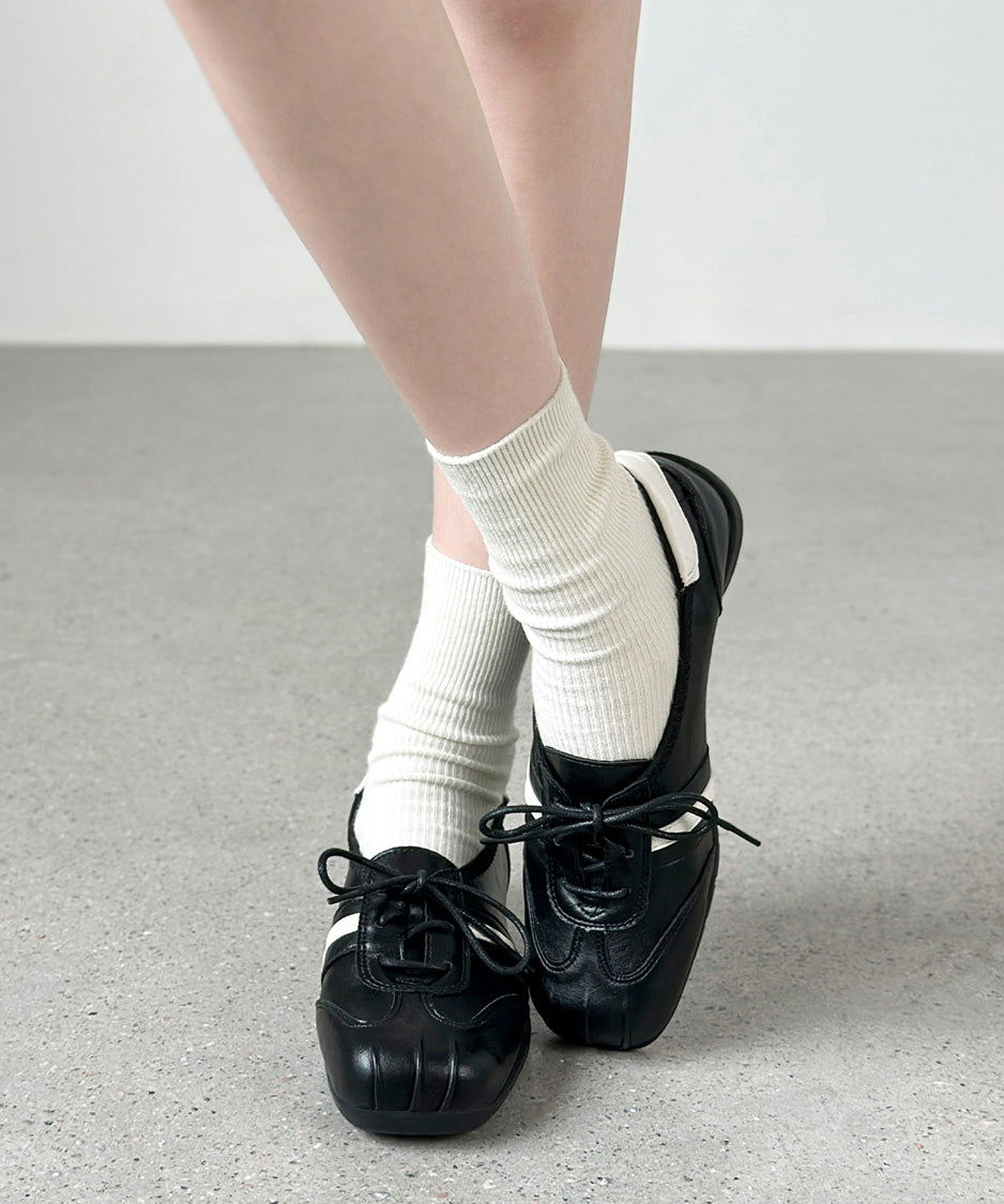 Sculpted Lace Up Shoes