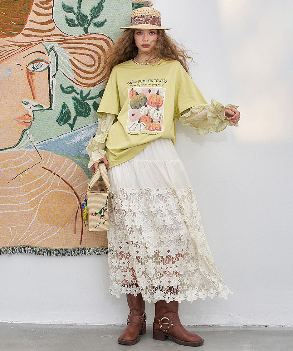 Lace Meadow Tier Skirt