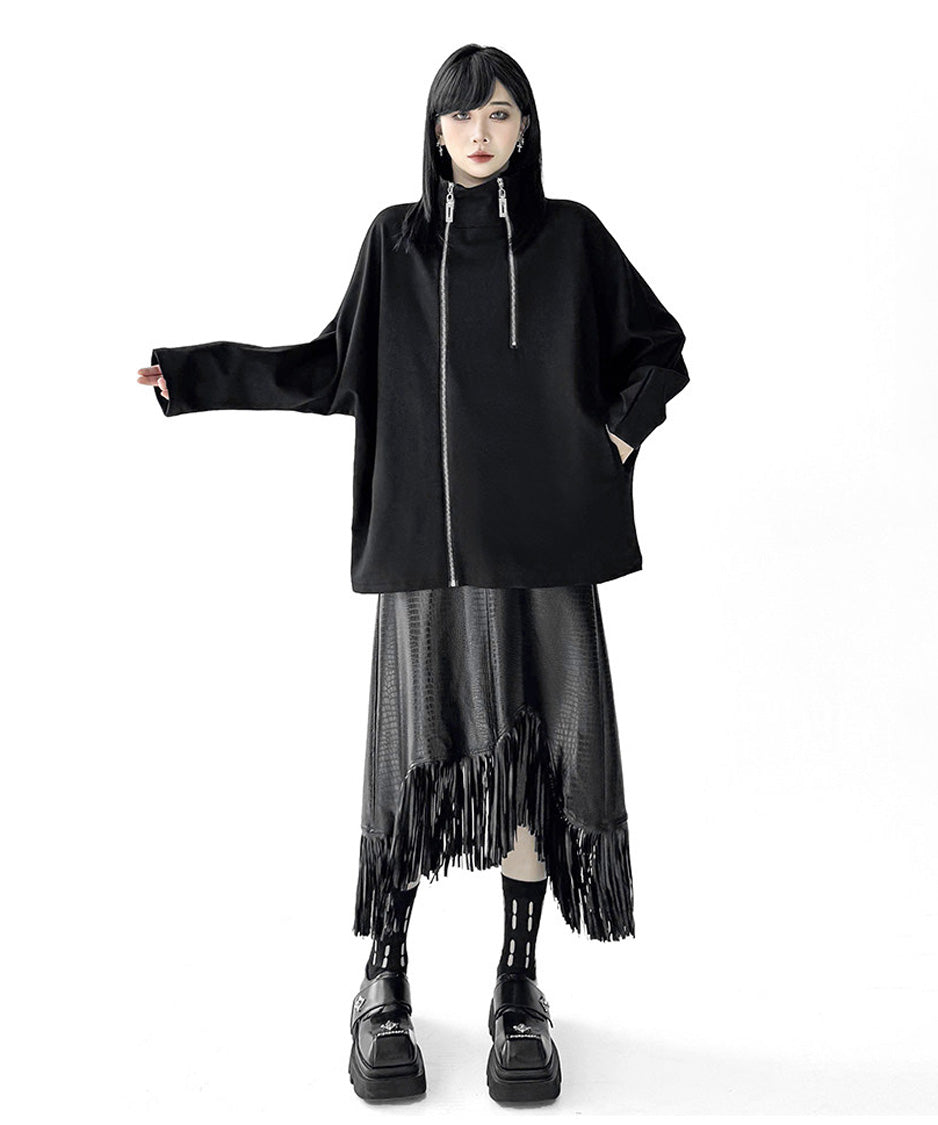 Zip Flow Poncho Top