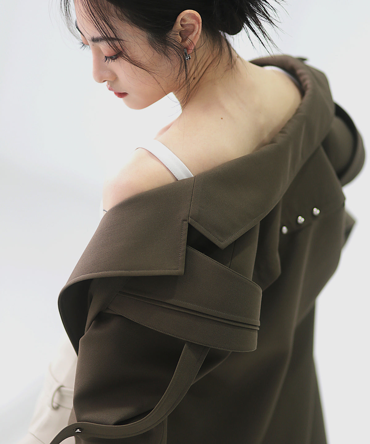 Split Layered Buckle Jacket