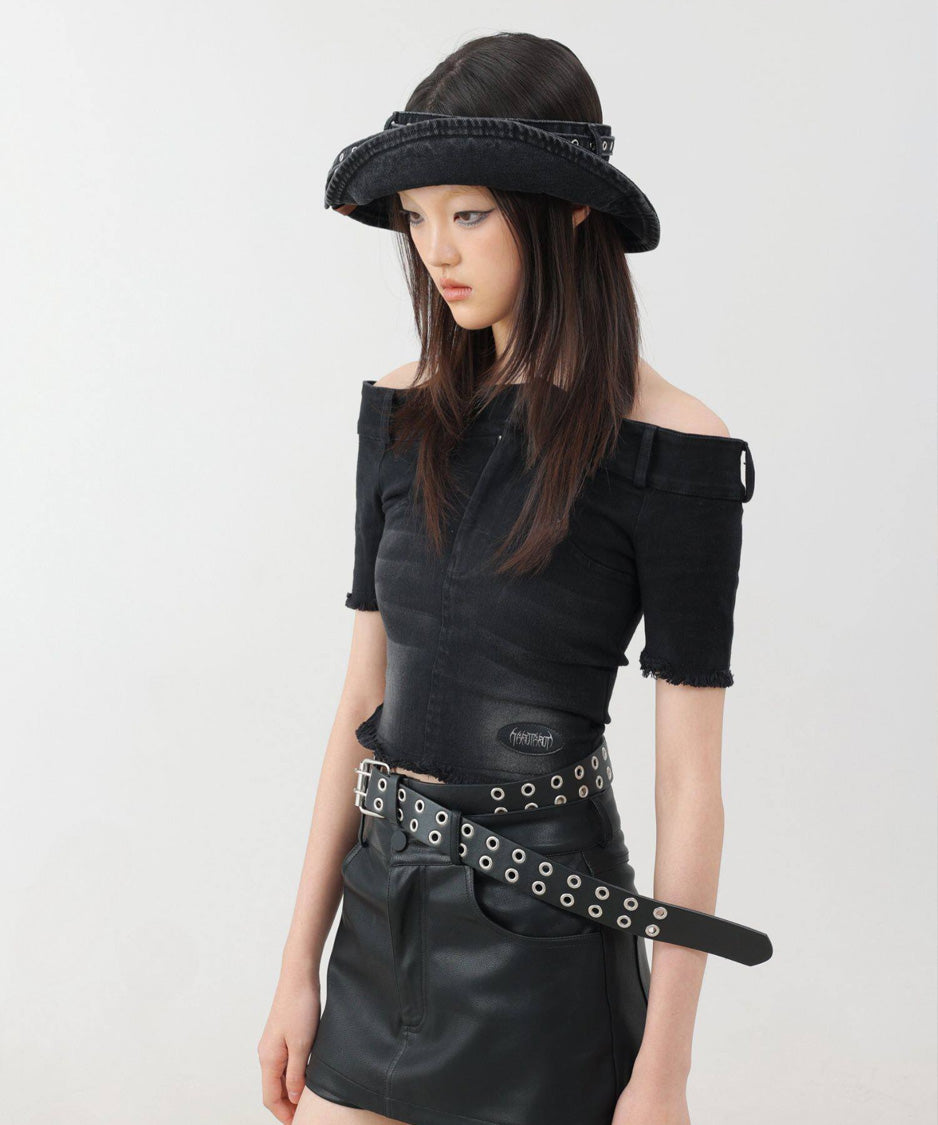 Denim Belt Visor