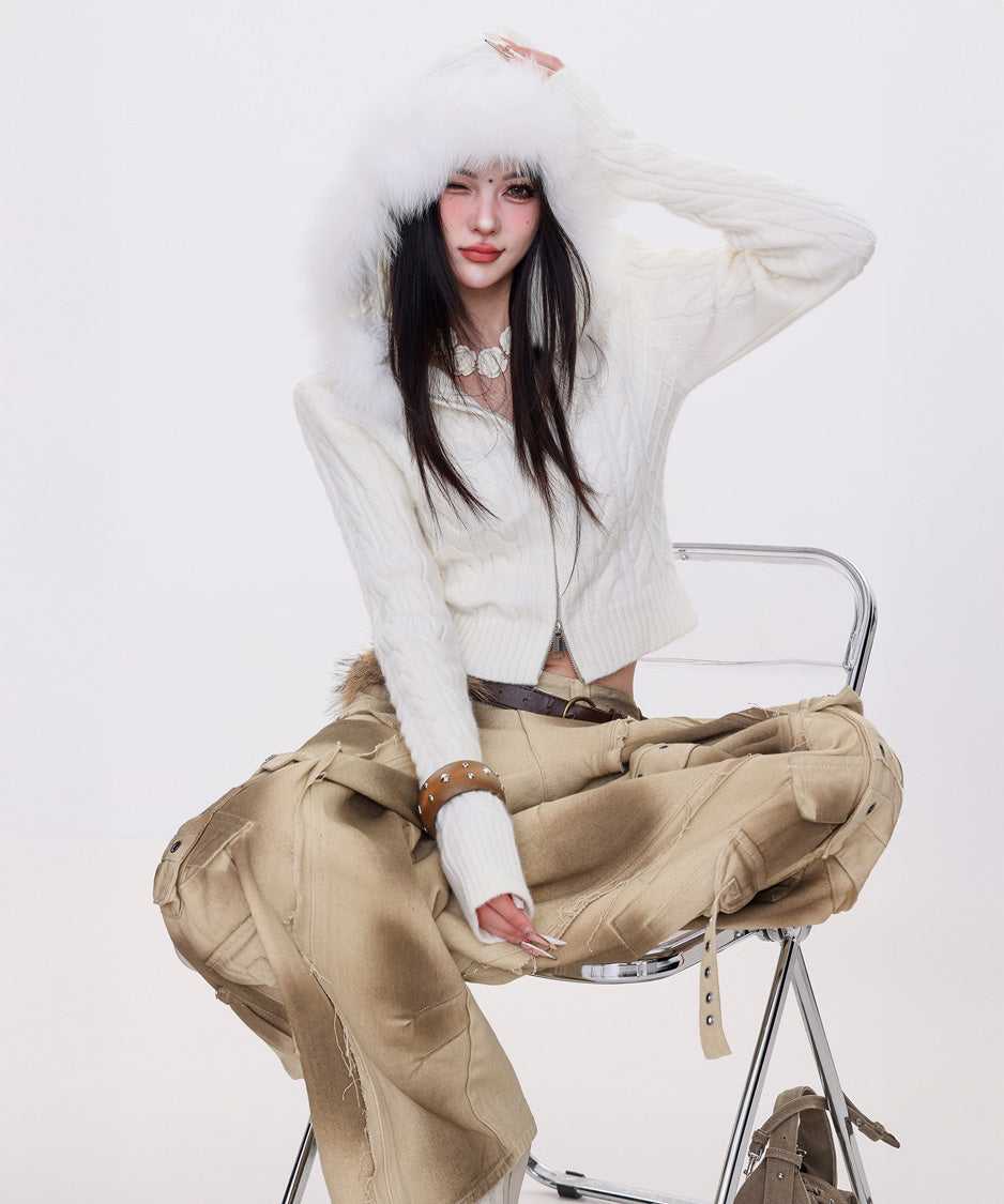 Dust Wash Multi Pocket Wide Pants