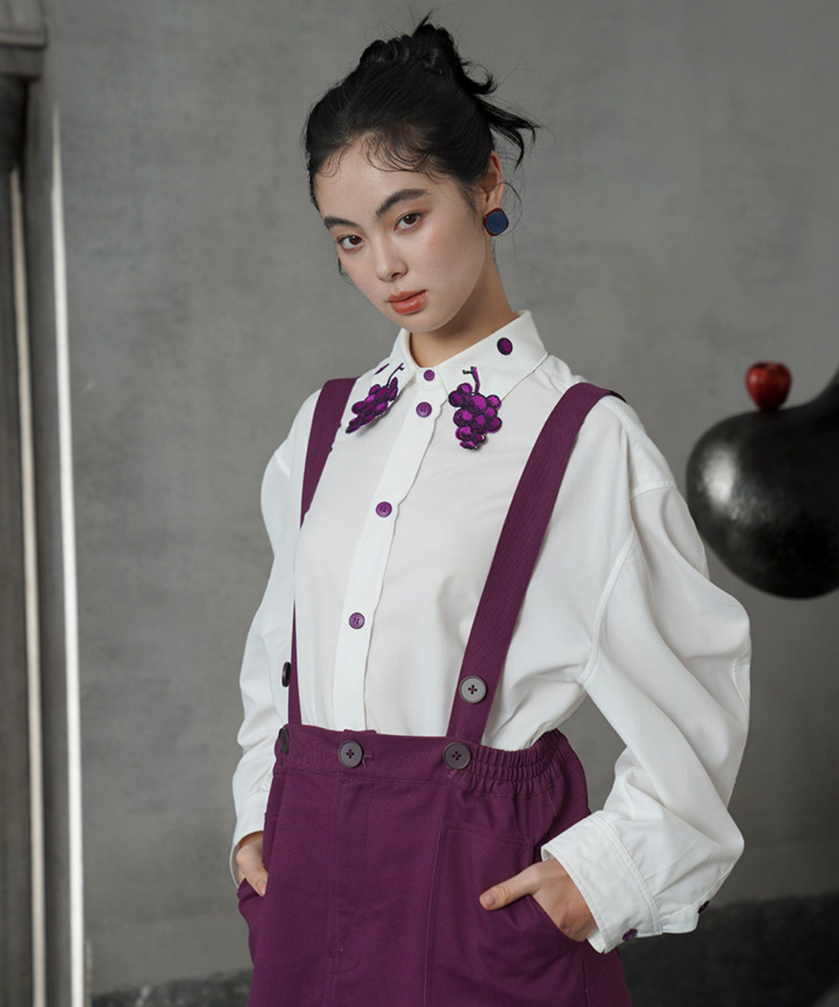 Grape Collar Blouse